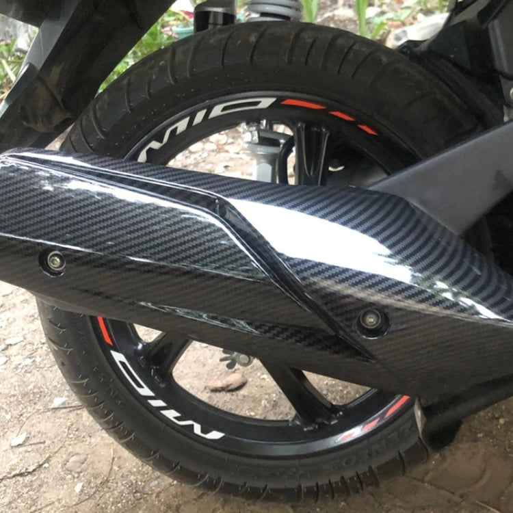 Motorcycle Modification Accessories Exhaust Pipe Anti-scald Cover, Black, Water Transfer, Flower Color