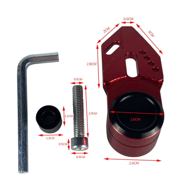 Motorcycle CNC Aluminum Alloy Helmet Hook, Red, Black, Silver