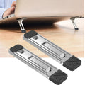 2pcs Invisible Cooling Stand Heightening Pad For Laptop & Smartphones & Tablet, 110034 Light Gray