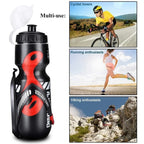 650ml Mountain Bike Water Bottle Set Outdoor Cycling Sports Bottle With V-shaped Holder Cage