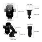 Fast Charging Retractable Recharging Cell Phone Holder With Wireless CarPlay Android Auto Function