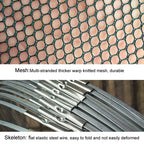 Automatic Folding Fish Net With Support Rod Fishing Cage Lobster Net Fishing Gear, 4 Holes Green, 5 Holes Green, 4 Holes White, 5 Holes White