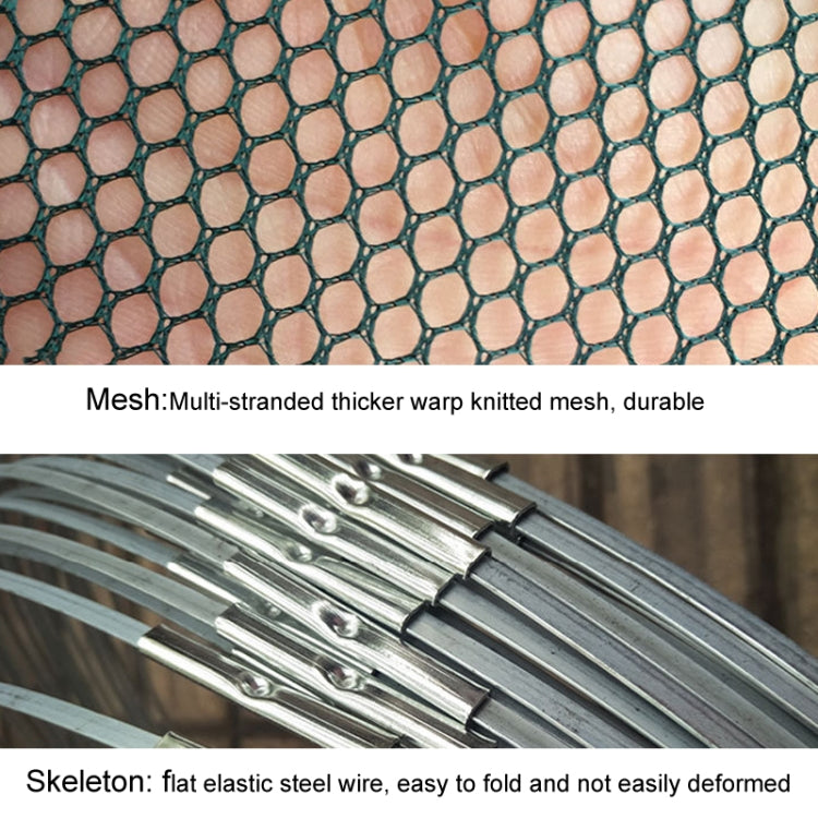 Automatic Folding Fish Net With Support Rod Fishing Cage Lobster Net Fishing Gear, 4 Holes Green, 5 Holes Green, 4 Holes White, 5 Holes White