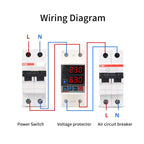 Adjustable Self-resetting Intelligent Over-voltage and Under-voltage Protector 220V AC, SINOTIMER SVP-718 40A, SINOTIMER SVP-718 63A