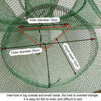 Automatic Folding Fishing Cage Square Fishing Net Shrimp Fishing Gear, 5 Holes, 9 Holes, 13 Holes, 17 Holes, 21 Holes