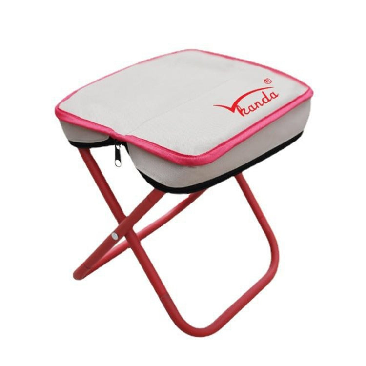 Kanda Bag-Type Folding Fishing Chair Portable Outdoor Travel Sketching Stool, Red, Large