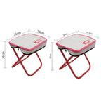 Kanda Bag-Type Folding Fishing Chair Portable Outdoor Travel Sketching Stool, Red, Large