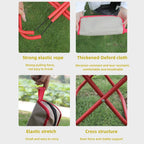 Kanda Bag-Type Folding Fishing Chair Portable Outdoor Travel Sketching Stool, Red, Large