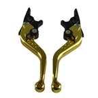 1pair Motorcycle CNC Six Speed Dual Disc Brake Handlebar Cowl Adjustable Electric Bike Brake Lever, Brake Lever(Black), Brake Lever(Silver), Brake Lever(Gold)