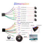 6.86inch Dual Butt Button Knob Player MP5 With Backup Camera Function / Bluetooth / CarPlay