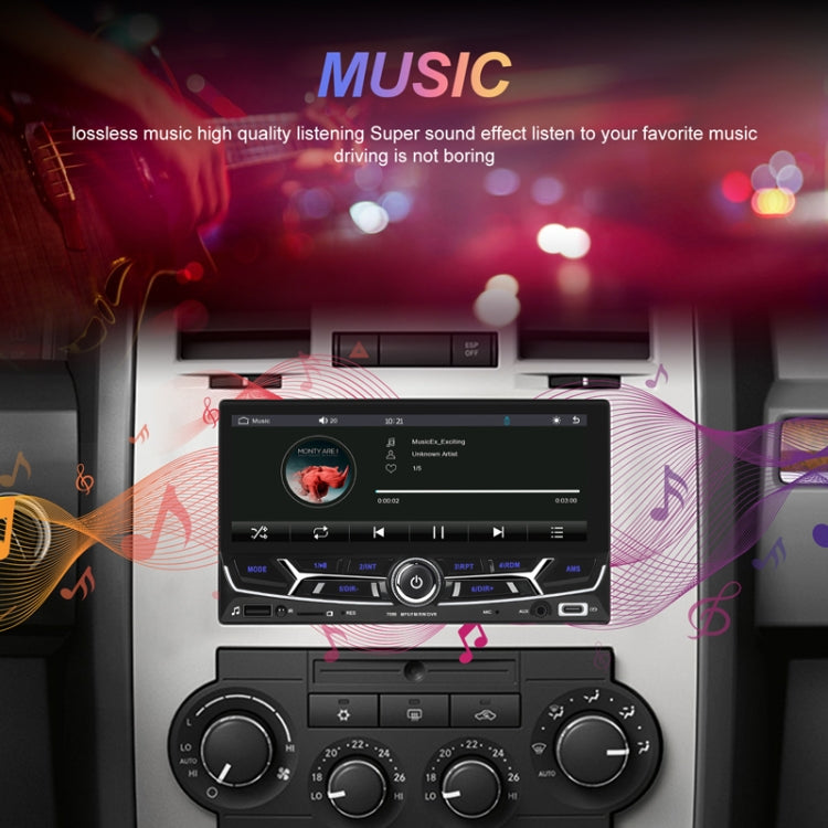 6.86inch Dual Butt Button Knob Player MP5 With Backup Camera Function / Bluetooth / CarPlay