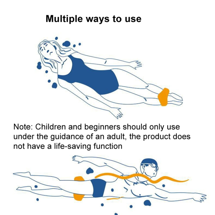 Swimming Training Clamping Legs Plate Legs Trainer Swimming Aid Plate, Yellow White Adult 55-80kg, Bright Yellow Children Below 55kg, Blue Children Below 55kg, Orange Children Below 55kg
