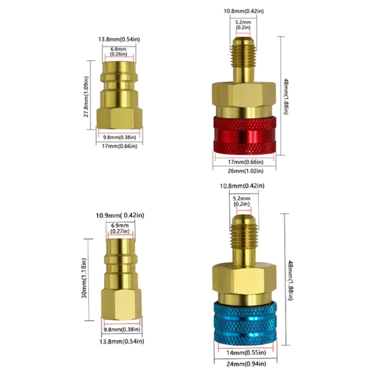 Car Household Air Conditioning And Refrigeration Equipment Fluoridation High And Low Pressure Fittings, High Pressure, Low Pressure, High And Low Pressure