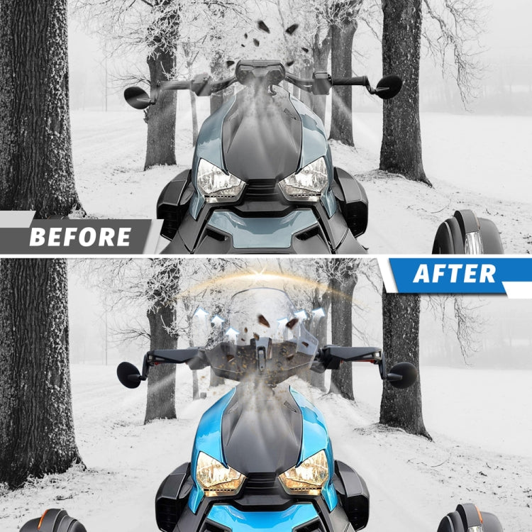 For Can-Am Ryker 600/Ryker 900 Adjustable Front Windshield, Transparent, Grey