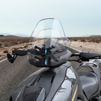 For Can-Am Ryker 600/Ryker 900 Adjustable Front Windshield, Transparent, Grey