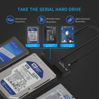 Blueendless US35 USB3.0 To SATA Adapter 2.5 / 3.5-Inch Hard Drive SSD Reader, USB3.0 AU Plug, Type-C 12V2A, Type-C EU Plug, Type-C US Plug, Type-C UK Plug, Type-C AU Plug, USB3.0 12V2A, USB3.0 EU Plug, USB3.0 US Plug, USB3.0 UK Plug