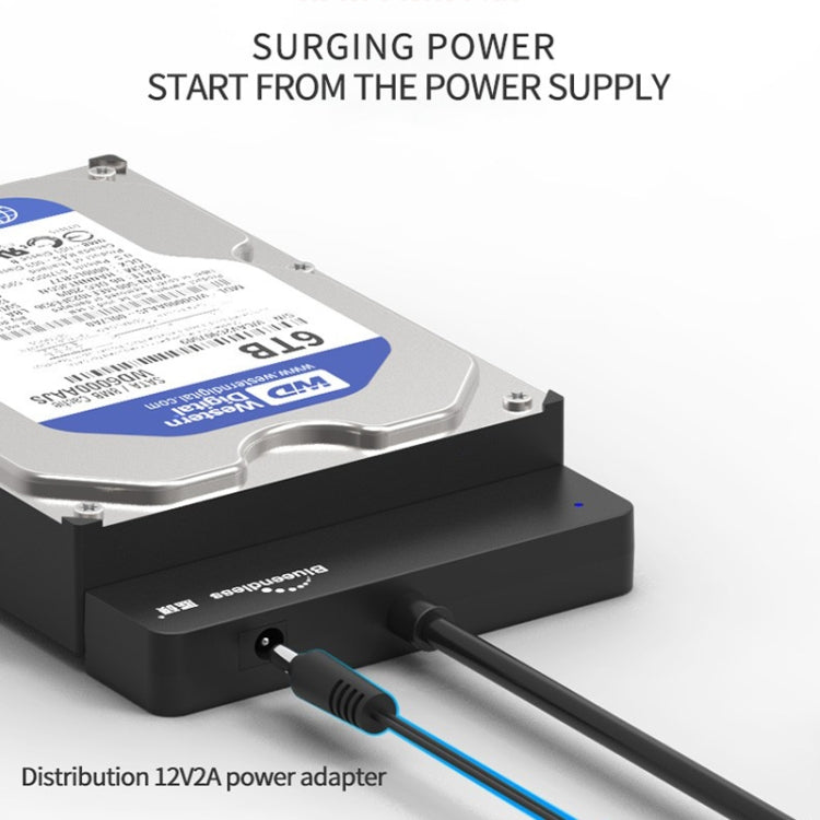 Blueendless US35 USB3.0 To SATA Adapter 2.5 / 3.5-Inch Hard Drive SSD Reader, USB3.0 AU Plug, Type-C 12V2A, Type-C EU Plug, Type-C US Plug, Type-C UK Plug, Type-C AU Plug, USB3.0 12V2A, USB3.0 EU Plug, USB3.0 US Plug, USB3.0 UK Plug