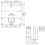 SINOTIMER TM613 380V 16A Three-Phase Programmable Time Switch With Backlight, TM613