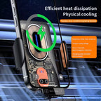 120W Transparent Car Wireless Charger Cell Phone Holder Magnetic Fast Charger