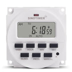 SINOTIMER TM618SH  1 Second Interval Digital LCD Timer Switch Programmable Time Relay, 110V, 220V, 12V, 5V