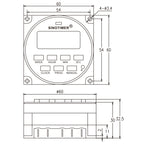 SINOTIMER TM618SH  1 Second Interval Digital LCD Timer Switch Programmable Time Relay, 110V, 220V, 12V, 5V