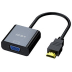 JINGHUA HDMI To VGA Adapter Cable Laptop Video Converter, No Audio Black, No Audio White, With Audio White, With Audio Black