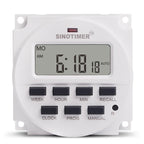 7 Days Weekly Programmable Digital Electronic Timer Switch, SINOTIMER TM618N-4 12V