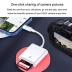 JINGHUA Mobile Phone Card Reader Converter Memory Card Reader, Lighning With Cable SD, Lighning With Cable TF+SD, Type-C With Cable SD, Type-C With Cable TF+SD