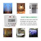 1 Second Interval Digital LCD Timer Switch 7 Days Weekly Programmable Time Relay, SINOTIMER CN101S-110V, SINOTIMER CN101S-2 220V, SINOTIMER CN101S-3 24V, SINOTIMER CN101S-4 12V, SINOTIMER CN101S-5V