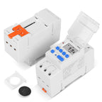 16A Din Rail Mount Digital Timer Switch Microcomputer Weekly Programmable Time Relay Control, SINOTIMER TM919A-110V, SINOTIMER TM919A-2 220V, SINOTIMER TM919A-3 24V, SINOTIMER TM919AK 85-265V AC