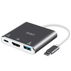 JINGHUA Z330 3 In 1 Type-C Docking Station HDMI 4K Adapter USB3.0 Interface Converter