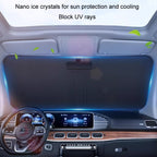 Car Front Windshield Sunshade Colorful Laser Heat Insulation Sunscreen Sunshade Umbrella, 145x90cm, 142x80cm, 136x65cm