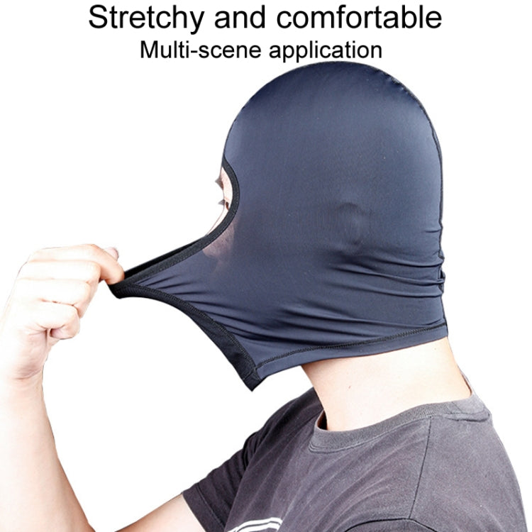 Summer Icy Silk Motorcycle Riding Headgear Outdoor Sports Sun Protection Mask, Basic Model, With Glasses Hole