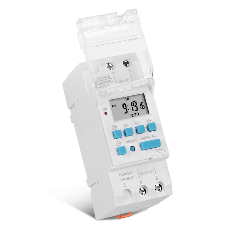 16A DIN Rail 4 Pins Voltage Output Digital Switch Timer Automatic Cycle Timing Controller, SINOTIMER TM919H-2 220V, SINOTIMER TM919H-3 24V, SINOTIMER TM919H-4 12V, SINOTIMER TM919HK 85-265V AC