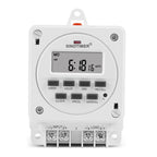 Smart Digital 7 Days Programmable Timer Switch 16A Controller With Mounting Base, SINOTIMER TM618E -2 220V, SINOTIMER TM618E -4 12V