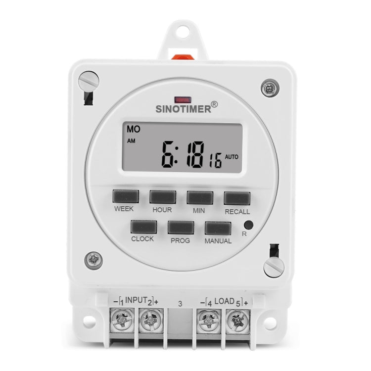 Smart Digital 7 Days Programmable Timer Switch 16A Controller With Mounting Base, SINOTIMER TM618E -2 220V, SINOTIMER TM618E -4 12V