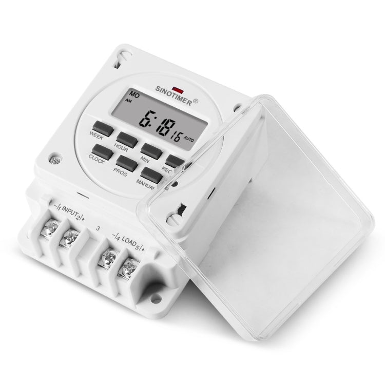Smart Digital 7 Days Programmable Timer Switch 16A Controller With Mounting Base, SINOTIMER TM618E -2 220V, SINOTIMER TM618E -4 12V