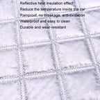 Car Front Windshield Cover Sun Shade Snow Shield Sunscreen Heat Insulation Frostproof Car Coat Half Cover, Free Tie Model, Protect Wipers, Protecting Hood