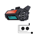 KUQIBAO Motorcycle Helmet Waterproof Bluetooth-compatible Headset With Light