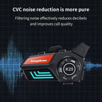 KUQIBAO Motorcycle Helmet Waterproof Bluetooth-compatible Headset With Light