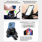 Kewig Electrical Bike Vigorously Clip Base Bracket Outdoor Cycling Cell Phone Navigation Holder, M8SP-C4