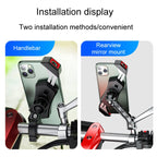 Kewig Bicycle 2 Claws Navigation Bracket Outdoor Cycling Cell Phone Holder With Safety Lock, M12-A, M12-B