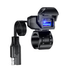 Kewig Motorcycle Phone Charger Outdoor Riding Fast Charging Waterproof USB Charging Stand, B10-A