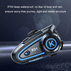 KUQIBAO Motorcycle Helmet Long-lasting Waterproof Bluetooth-compatible Headset with Light, K21