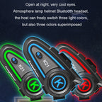 KUQIBAO Motorcycle Helmet Long-lasting Waterproof Bluetooth-compatible Headset with Light, K21