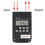 30A Weekly Programmable Digital Timer Switch Relay Control, SINOTIMER TM616B-1 110V, SINOTIMER TM616B-2 220V, SINOTIMER TM616B-4 12V, SINOTIMER TM616W-2 220V, SINOTIMER TM616W-4 12V