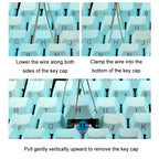Steel Wire Mechanical Keyboard Cleaning Replacement Key Puller, 1pcs