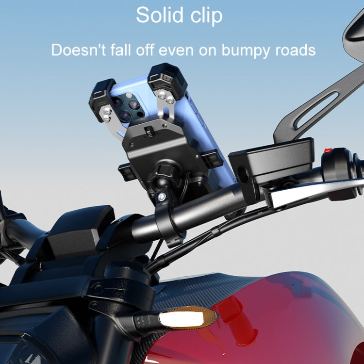 Kewig Motorcycle Navigation Phone Holder Outdoor Riding Charging Bracket, M11-G2-A1, M11-G2-A2, M11-G2-A3