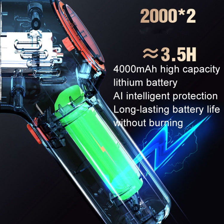 Wireless Charging Car Vacuum Cleaner Mini Handheld High Power Wet and Dry Vacuum Cleaner, Black, White, Blue, Black+2 Filters, White+2 Filters, Blue+2 Filters
