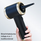 Car Vacuum Cleaner Vacuum Blower Dual Purpose Wireless Mini Vacuum Cleaner, Black Gold, White Silver